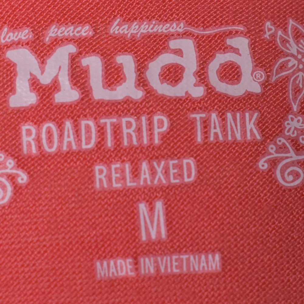 MUDD Roadtrip Tank - Orange Razor Back - Picture 3 of 4